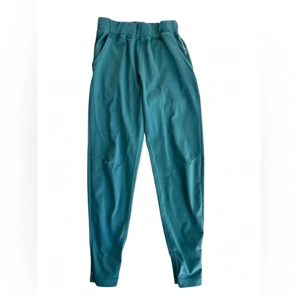Alphalete Women's Green Elastic Waist Athletic Jogger Workout Pants Small
